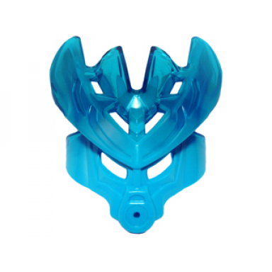 dark azure bionicle mask protector with marbled trans-dark blue pattern protector mask of water