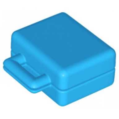 dark azure duplo utensil suitcase with plain front and back