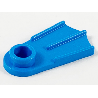 dark azure minifigure footgear flipper
