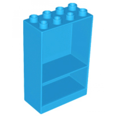 dark azure duplo furniture cabinet 2 x 4 x 5