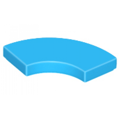 dark azure tile round corner 2 x 2 macaroni