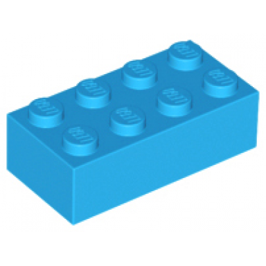 dark azure brick 2 x 4