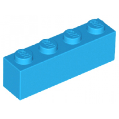 dark azure brick 1 x 4