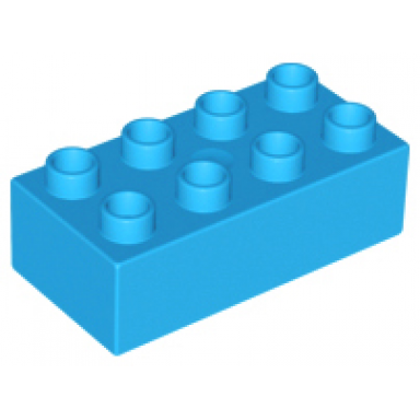 dark azure duplo brick 2 x 4