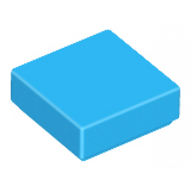 dark azure tile 1 x 1