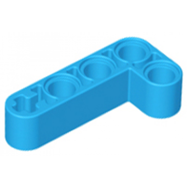 dark azure technic liftarm modified bent thick l-shape 2 x 4