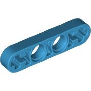dark azure technic liftarm thin 1 x 4 - axle holes