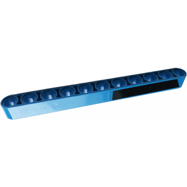 dark azure technic liftarm thick 1 x 11 with black stripe pattern model right side sticker - set 42083