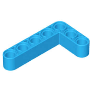 dark azure technic liftarm modified bent thick l-shape 3 x 5