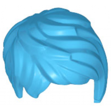 dark azure minifigure hair female short tousled with side part