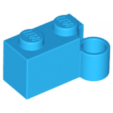 dark azure hinge brick 1 x 4 swivel base