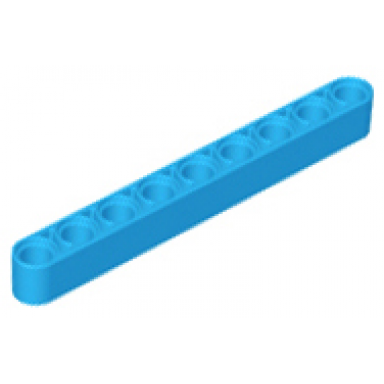 dark azure technic liftarm thick 1 x 9