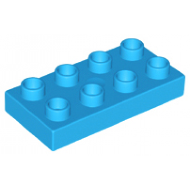 dark azure duplo plate 2 x 4 x 1 2 thick