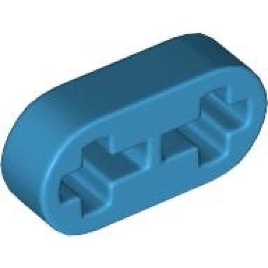 dark azure technic liftarm thin 1 x 2 - axle holes