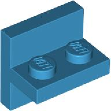 dark azure bracket 2 x 2 - 1 x 2 centered