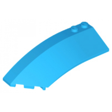 dark azure wedge 8 x 3 x 2 open left