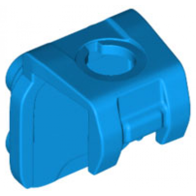 dark azure minifigure neck bracket with 4 back studs and front harness