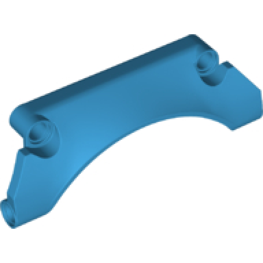 dark azure technic panel car mudguard arched 30 9 x 2 x 3 straight top