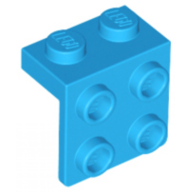 dark azure bracket 1 x 2 - 2 x 2