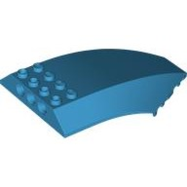dark azure windscreen 10 x 6 x 2 curved