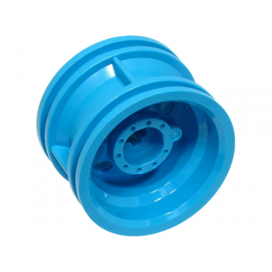 dark azure wheel 30.4mm d x 20mm with no pin holes and reinforced rim