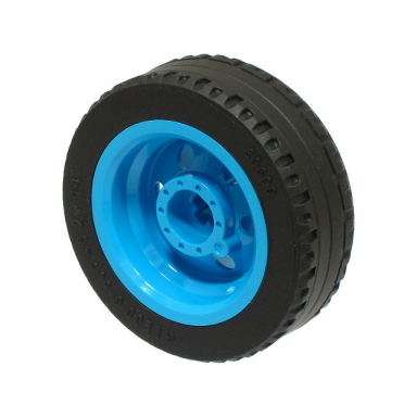 dark azure wheel 30mm d x 14mm with black tire 43.2 x 14 solid 56904 30699