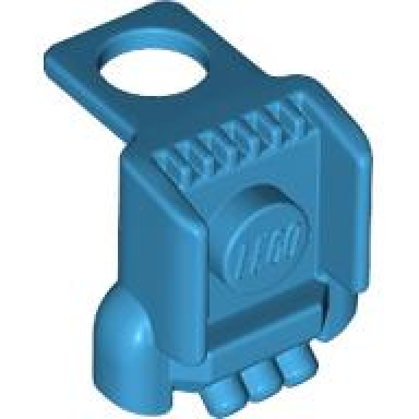 dark azure minifigure jet pack with short nozzles and stud