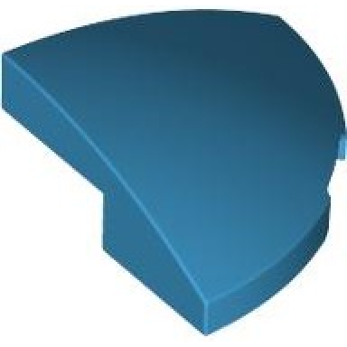 dark azure slope curved 2 x 2 corner round