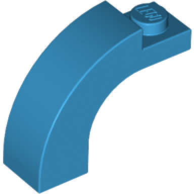 dark azure arch 1 x 3 x 2 curved top