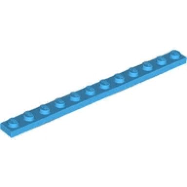 dark azure plate 1 x 12