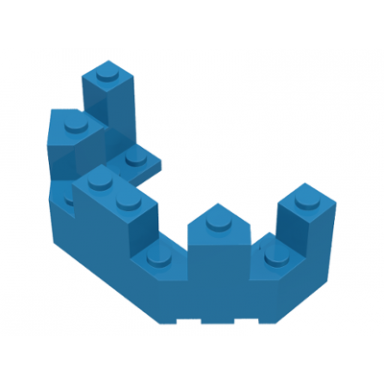 dark azure castle turret top 4 x 8 x 2 1 3