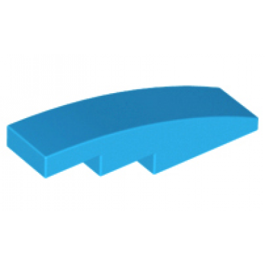 dark azure slope curved 4 x 1