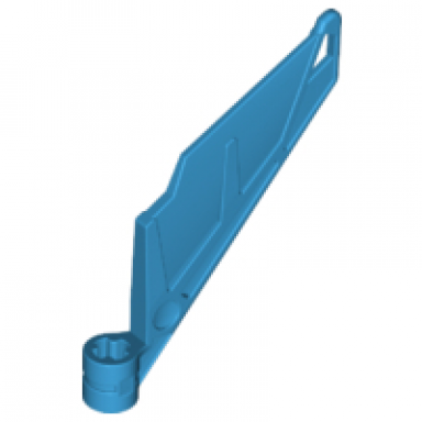 dark azure bionicle wing small tail with axle hole