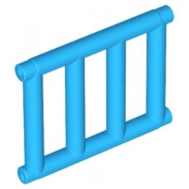 dark azure bar 1 x 4 x 3 grille with end protrusions
