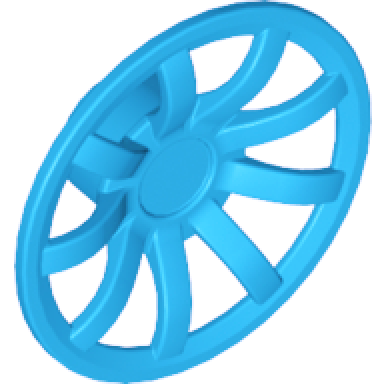 dark azure wheel cover 9 spoke - 24mm d - for wheels 55982 and 56145