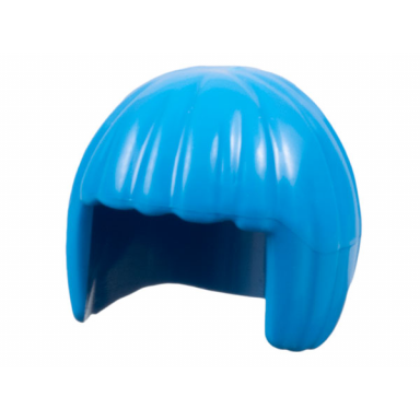 dark azure minifigure hair short bob cut