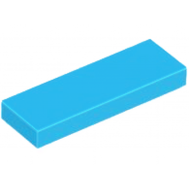 dark azure tile 1 x 3