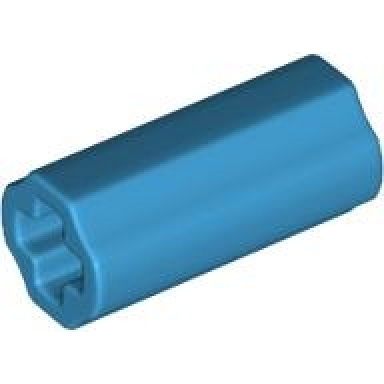 dark azure technic axle connector 2l smooth with x hole orientation