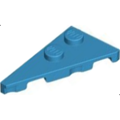 dark azure wedge plate 4 x 2 left pointed