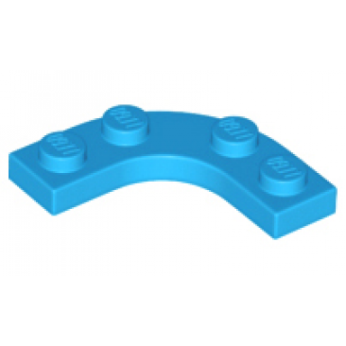 dark azure plate round corner 3 x 3 with 2 x 2 curved cutout
