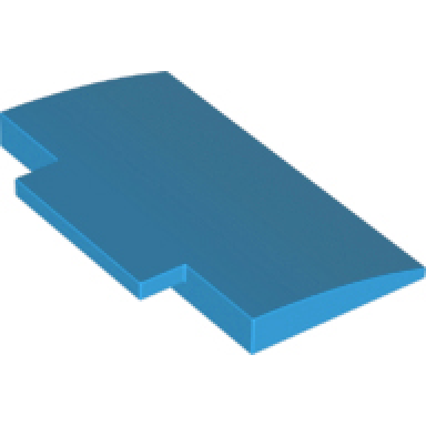 dark azure slope curved 5 x 8 x 2 3