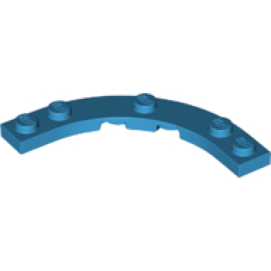 dark azure plate round corner 5 x 5 macaroni