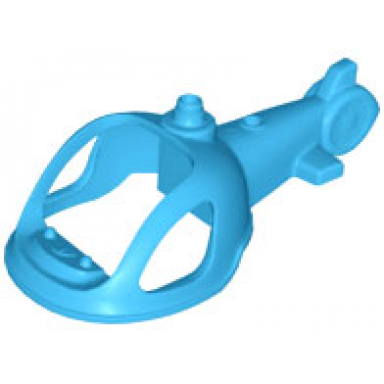 dark azure duplo helicopter body wide round top
