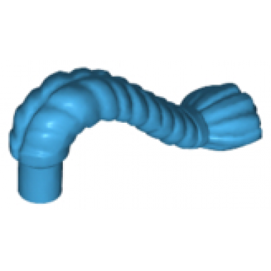 dark azure minifigure helmet braid tassel