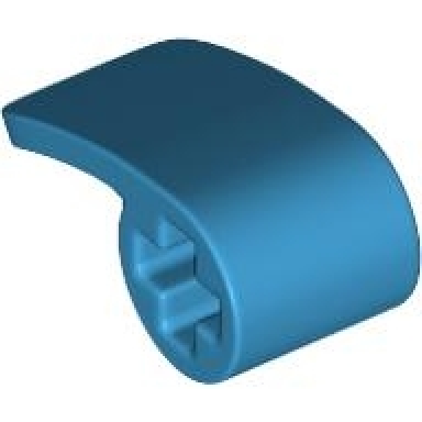 dark azure technic panel curved 2 x 1 x 1
