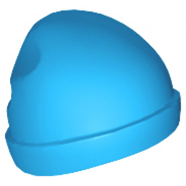 dark azure minifigure headgear cap beanie