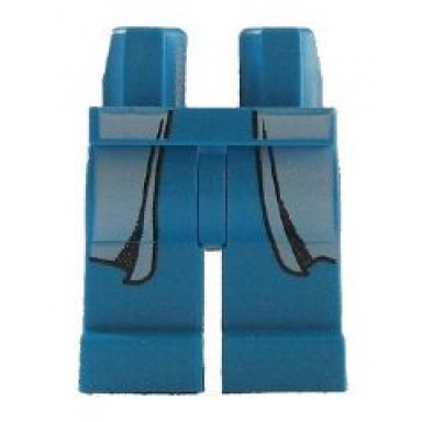dark azure hips and legs with white hospital lab coattails pattern