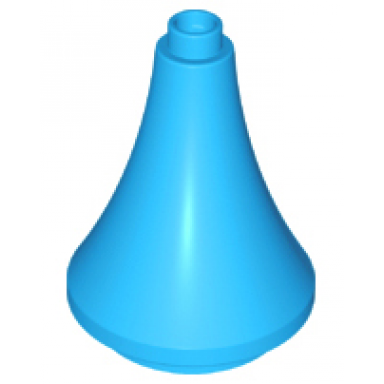dark azure duplo roof spire 3 x 3 x 3 tapered cone
