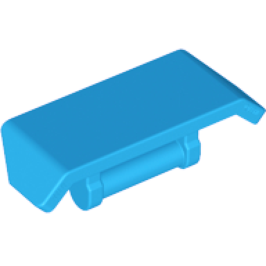 dark azure vehicle spoiler with bar handle