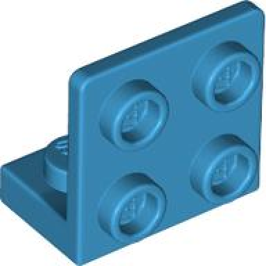 dark azure bracket 1 x 2 - 2 x 2 inverted